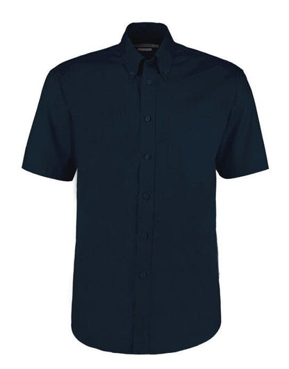 Kustom Kit Mens SS Classic Oxford Shirt - Dark Navy
