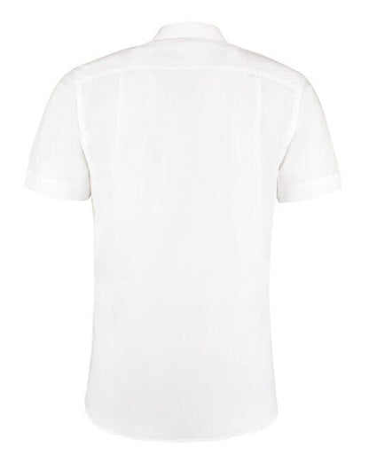 Kustom Kit Mens SS Non Iron Shirt - White