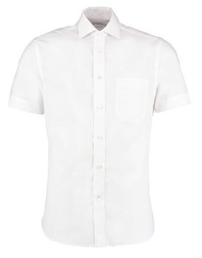 Kustom Kit Mens SS Non Iron Shirt - White