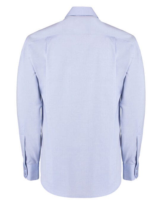 Kustom Kit Mens LS Premium Oxford Shirt - Light Blue