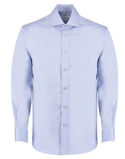 Kustom Kit Mens LS Premium Oxford Shirt - Light Blue
