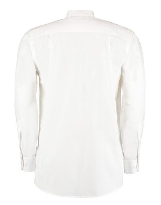 Kustom Kit Mens LS Workforce Shirt - White
