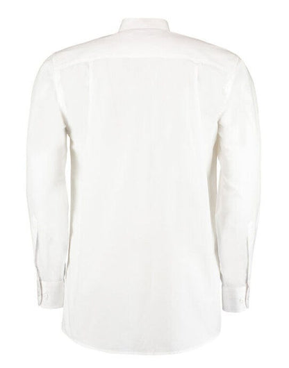 Kustom Kit Mens LS Workforce Shirt - White