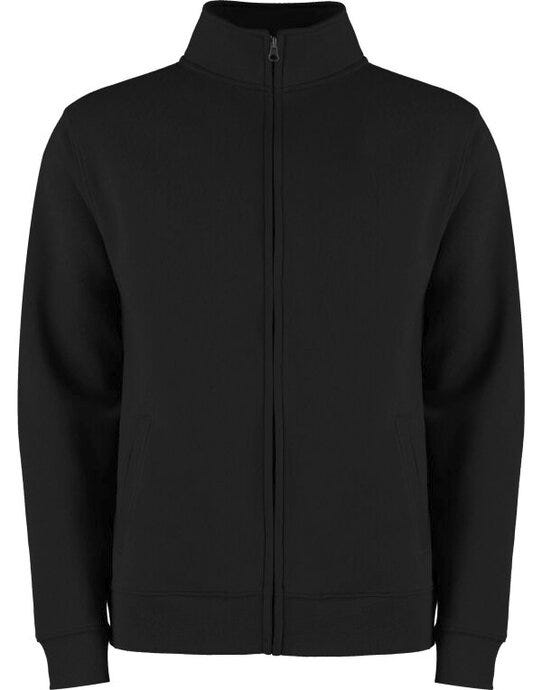 Kustom Kit Mens Regular Fit Zipped Sweat - Black
