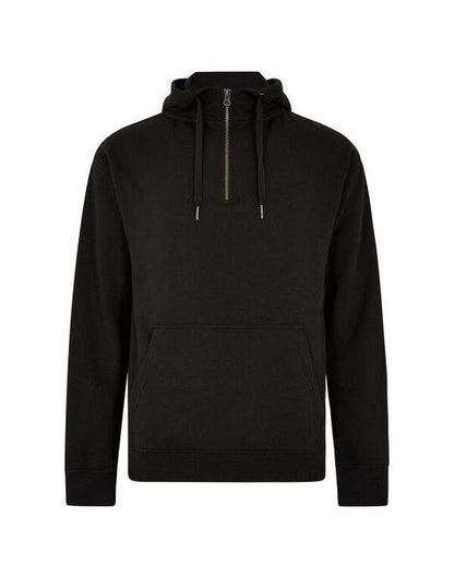 Kustom Kit Regular Fit 1/4 Zip Hoodie - Black