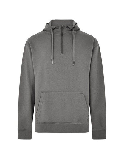 Kustom Kit Regular Fit 1/4 Zip Hoodie - Dark Grey