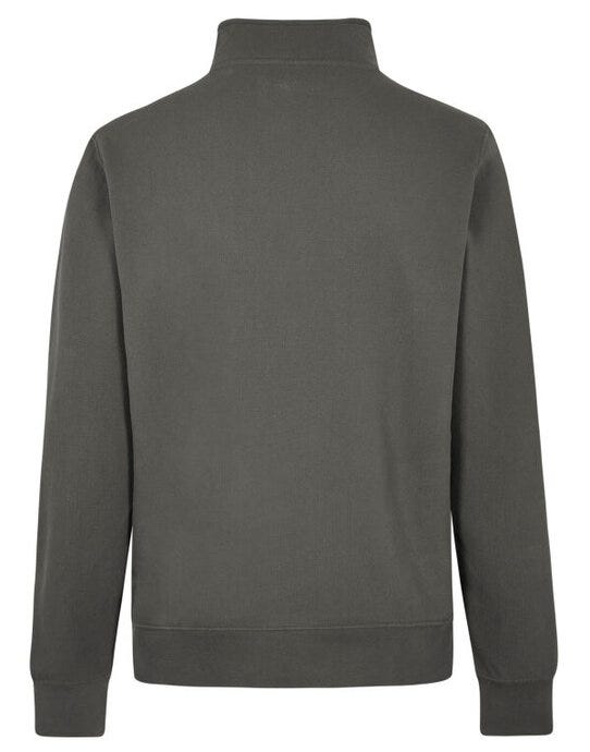 Kustom Kit 1/4 Zip Pique Sweatshirt - Dark Grey
