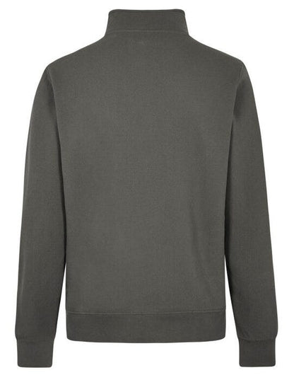 Kustom Kit 1/4 Zip Pique Sweatshirt - Dark Grey