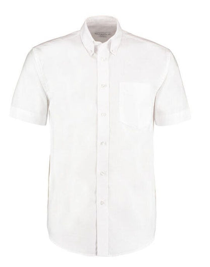 Kustom Kit Men SS Classic Workwear Shirt - White