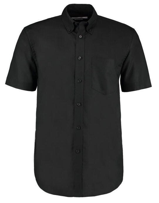 Kustom Kit Men SS Classic Workwear Shirt - Black