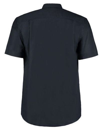 Kustom Kit Men SS Classic Workwear Shirt - French Navy
