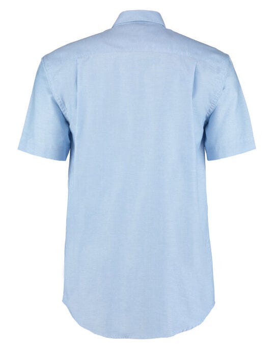 Kustom Kit Men SS Classic Workwear Shirt - Light Blue