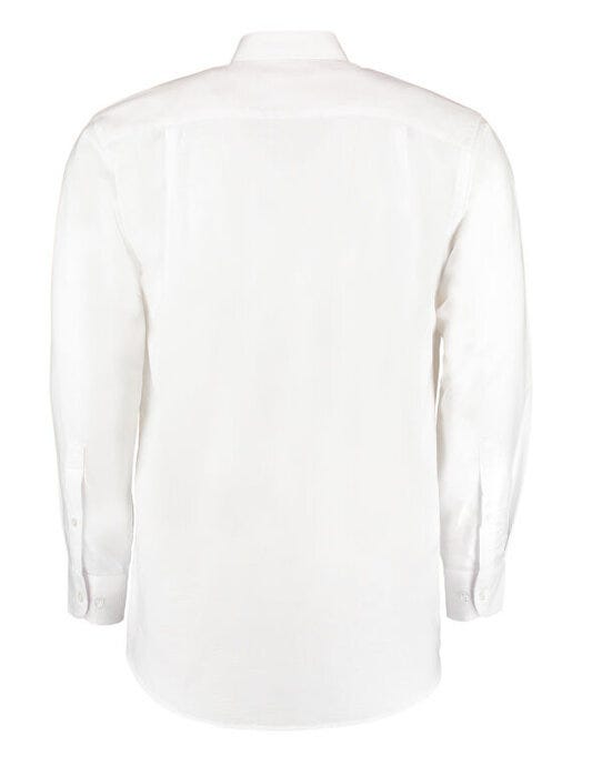 Kustom Kit Men LS Classic Workwear Shirt - White
