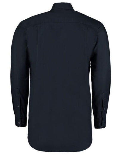 Kustom Kit Men LS Classic Workwear Shirt - French Navy