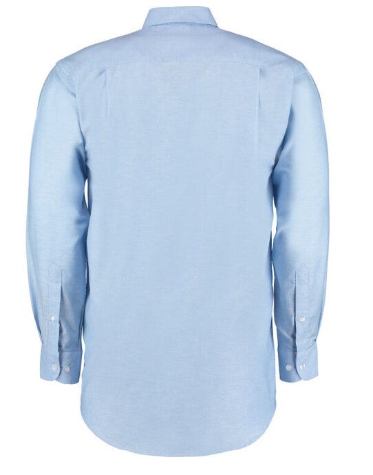 Kustom Kit Men LS Classic Workwear Shirt - Light Blue