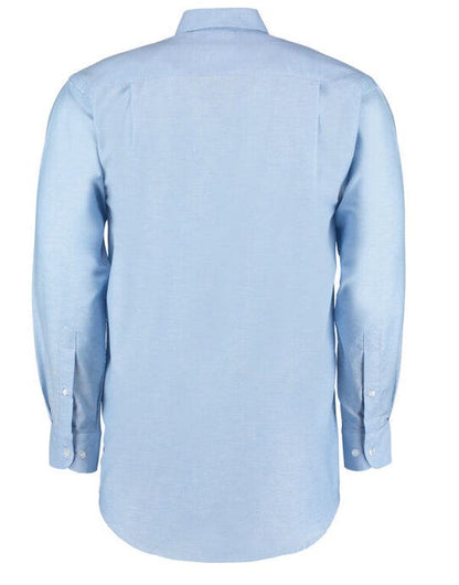 Kustom Kit Men LS Classic Workwear Shirt - Light Blue