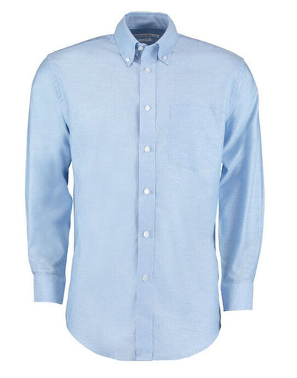Kustom Kit Men LS Classic Workwear Shirt - Light Blue
