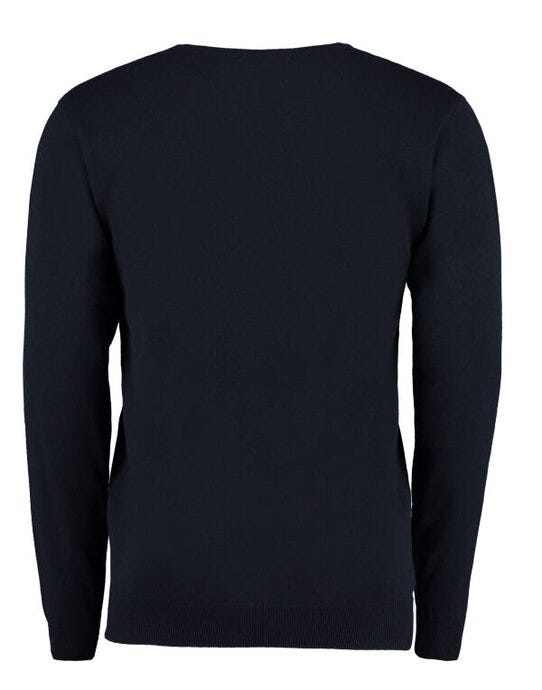 Kustom Kit Mens Arundel V Neck Sweater - Navy
