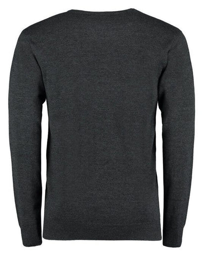 Kustom Kit Mens Arundel V Neck Sweater - Graphite