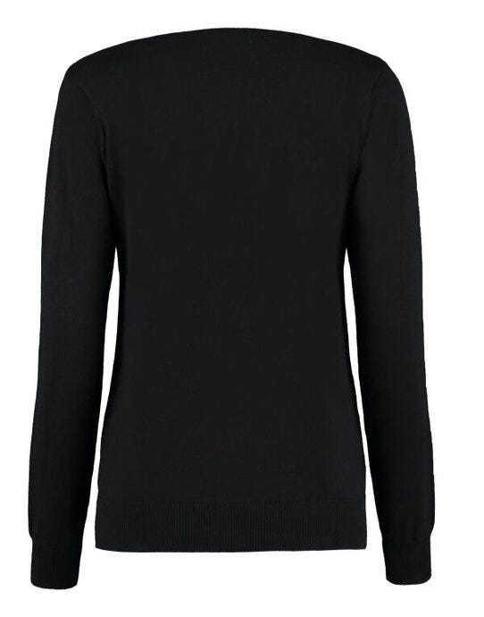 Kustom Kit Ladies Arundel V Neck Sweater - Black