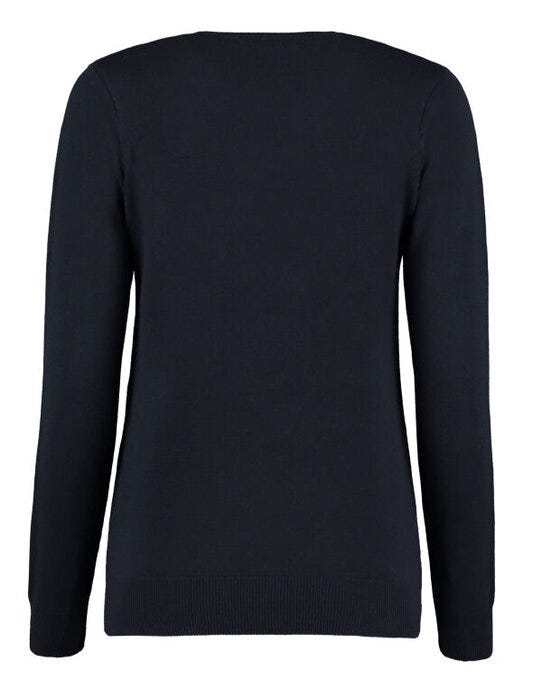 Kustom Kit Ladies Arundel V Neck Sweater - Navy
