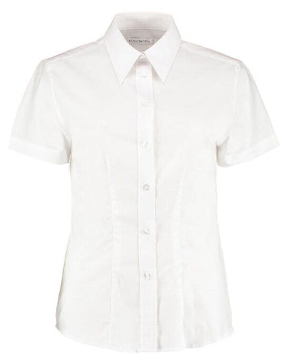 Kustom Kit Ladies SS Workwear Shirt - White