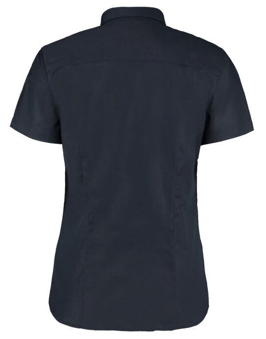 Kustom Kit Ladies SS Workwear Shirt - French Navy