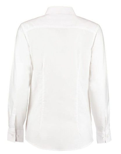Kustom Kit Ladies LS Workwear Shirt - White