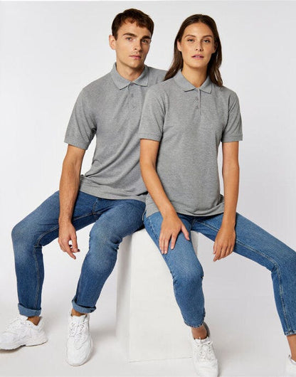 Kustom Kit Mens Klassic Superwash Polo - Heather Grey