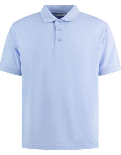 Kustom Kit Mens Klassic Superwash Polo - Light Heather Blue