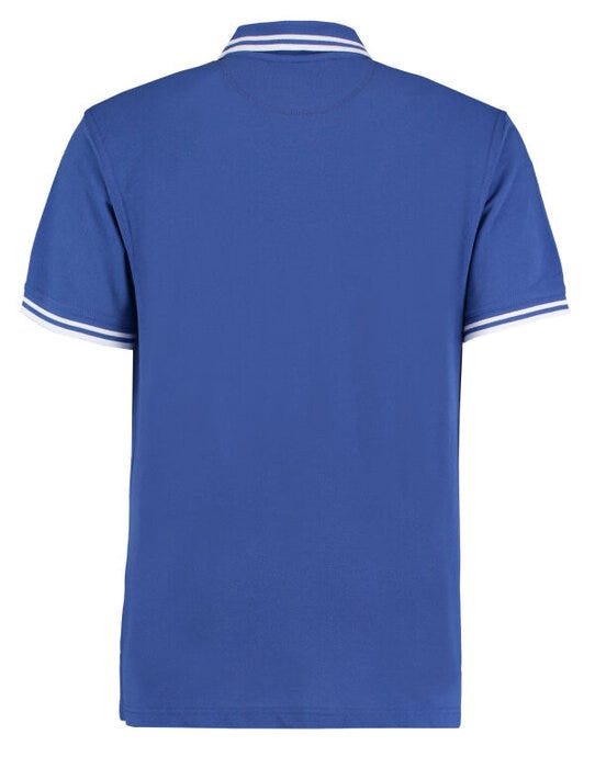 Kustom Kit Mens Tipped Collar Polo - Royal/White