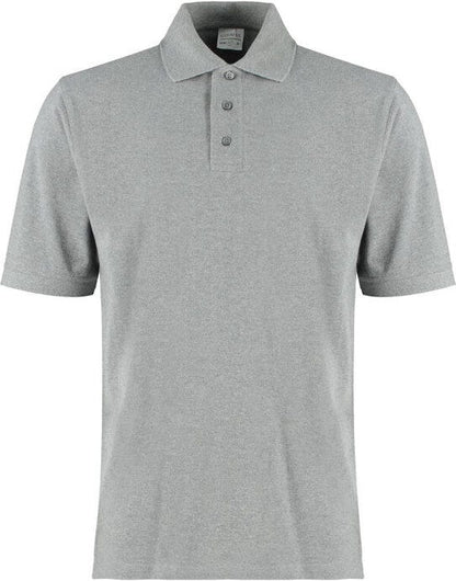 Kustom Kit Cotton Klassic Superwash Polo - Heather Grey Marl