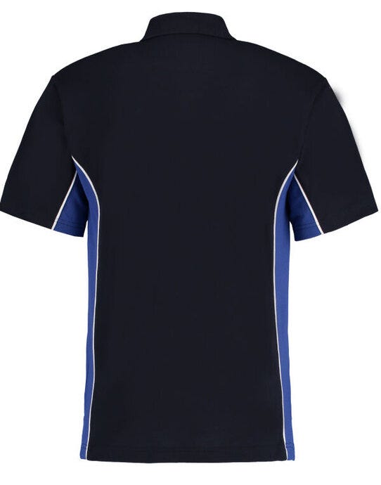 Kustom Kit Mens Classic Track Polo - Navy/Royal/White