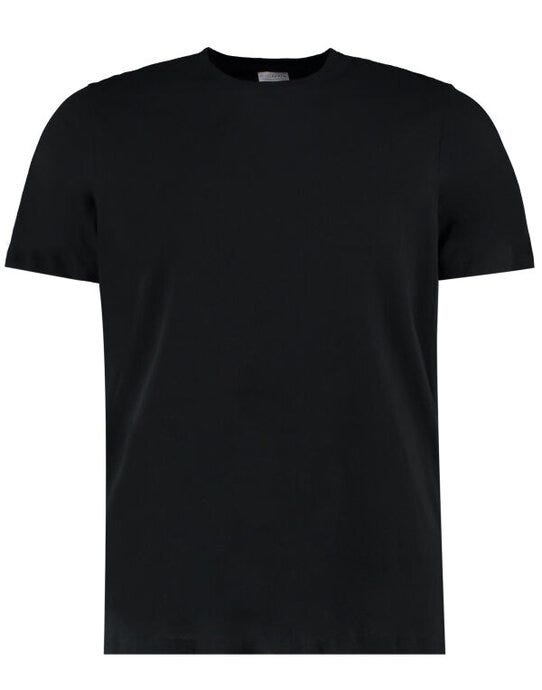 Kustom Kit Mens Fashion Fit Cotton Tee - Black