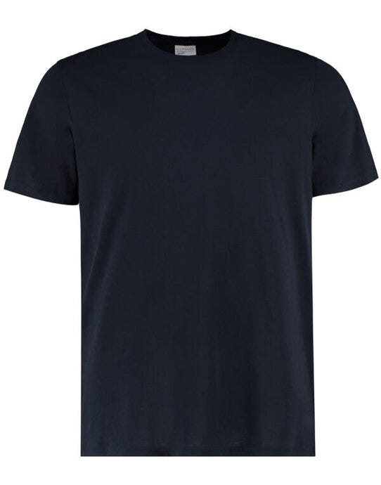 Kustom Kit Mens Fashion Fit Cotton Tee - Navy