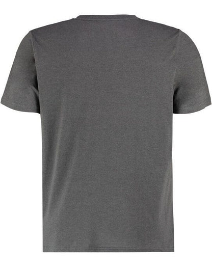 Kustom Kit Mens Fashion Fit Cotton Tee - Dark Grey Marl
