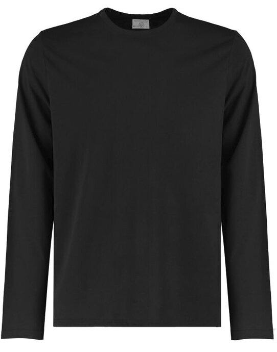 Kustom Kit Mens Fashion LS Superwash Tee - Black