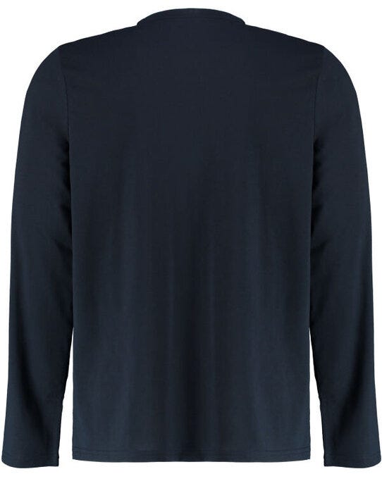 Kustom Kit Mens Fashion LS Superwash Tee - Navy