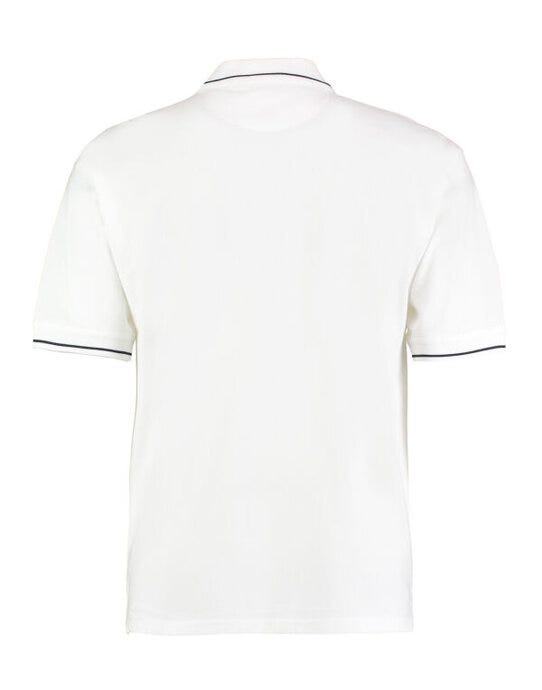 Kustom Kit Mens Classic St.Mellion Polo - White/Navy
