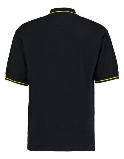 Kustom Kit Mens Classic St.Mellion Polo - Black/Yellow