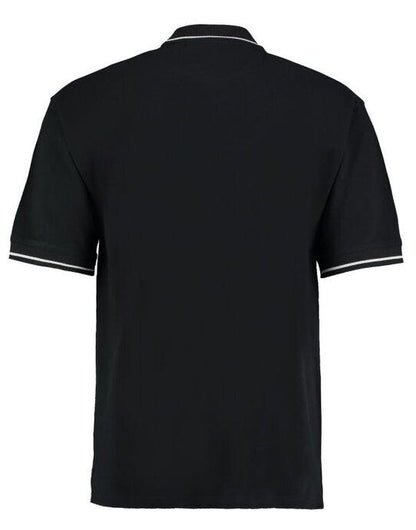 Kustom Kit Mens Classic St.Mellion Polo - Black/White