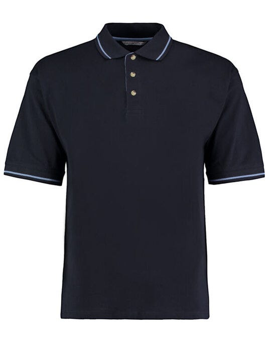 Kustom Kit Mens Classic St.Mellion Polo - Navy/Light Blue