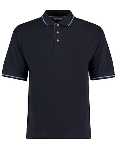 Kustom Kit Mens Classic St.Mellion Polo - Navy/Light Blue