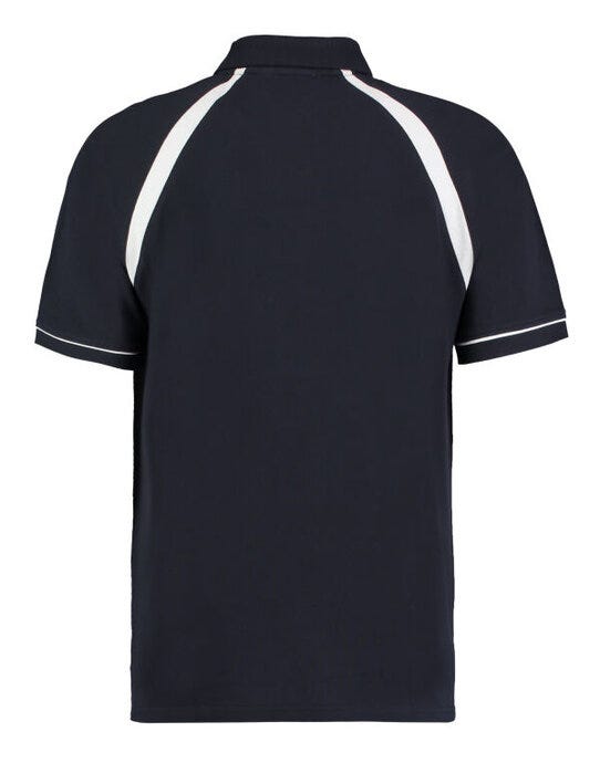 Kustom Kit Men Classic Fit Oak Hill Polo - Navy/White