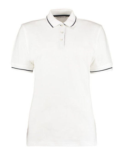 Kustom Kit Ladies St Mellion Polo - White/Navy