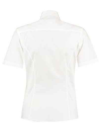 Kustom Kit Lady Tailor SS Business Shirt - White