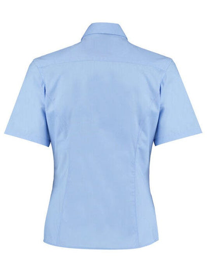Kustom Kit Lady Tailor SS Business Shirt - Light Blue
