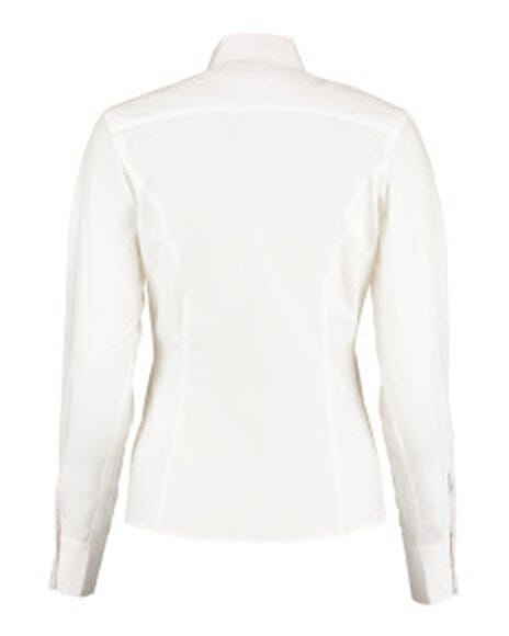 Kustom Kit Lady Tailor LS Business Shirt - White