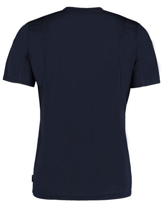 Kustom Kit Mens Cooltex Contrast Tee - Navy/Navy
