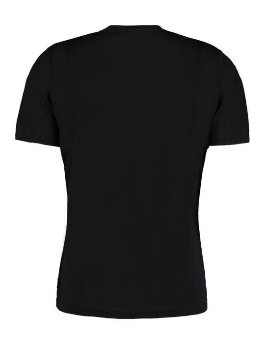 Kustom Kit Mens Cooltex Contrast Tee - Black/Black